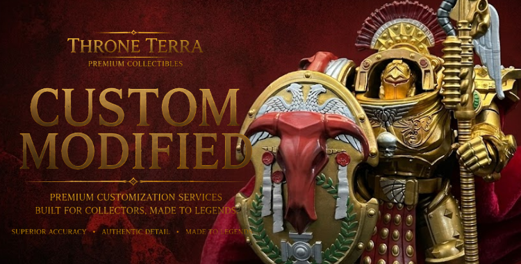 Custom Gilded Heavy Action Figure Painting Showcase