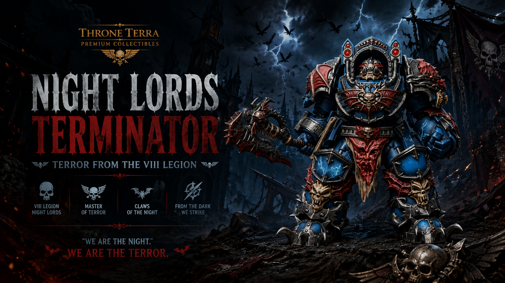Custom VIII Legion Night Lords Terminator Action Figure Showcase