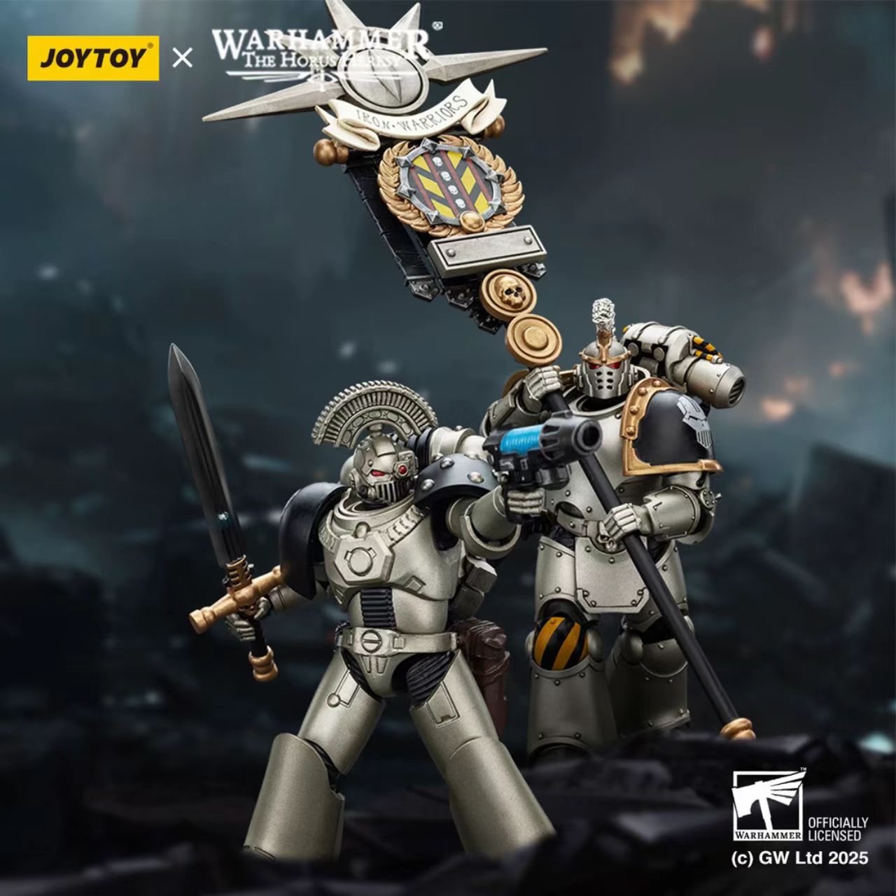 JOYTOY Warhammer The Horus Heresy - Iron Warriors Command Squad Set