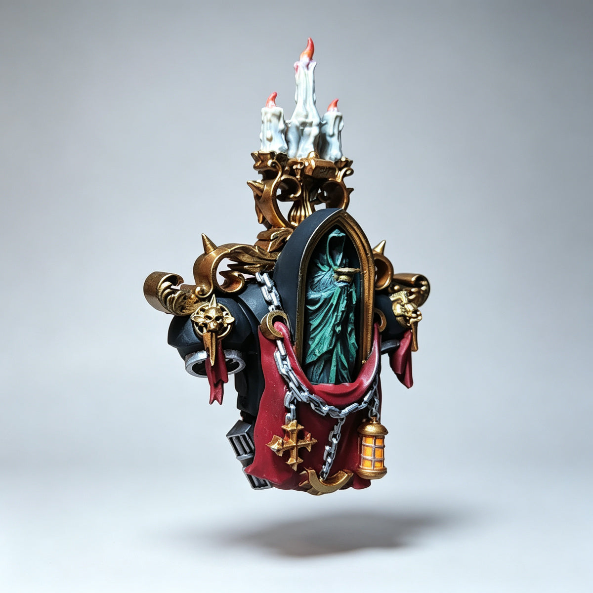 Custom Space Marine Backpack - Relic Candle Shrine & Statue