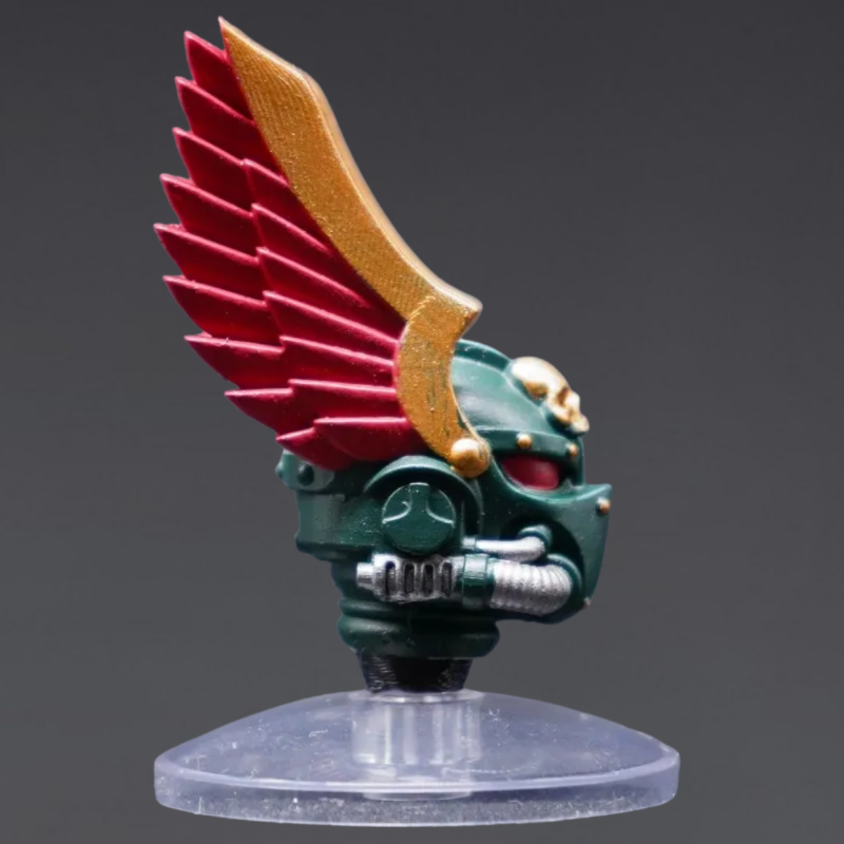 Dark Angels Inspired Winged Helmet Head Sculpt – Upgrade Part