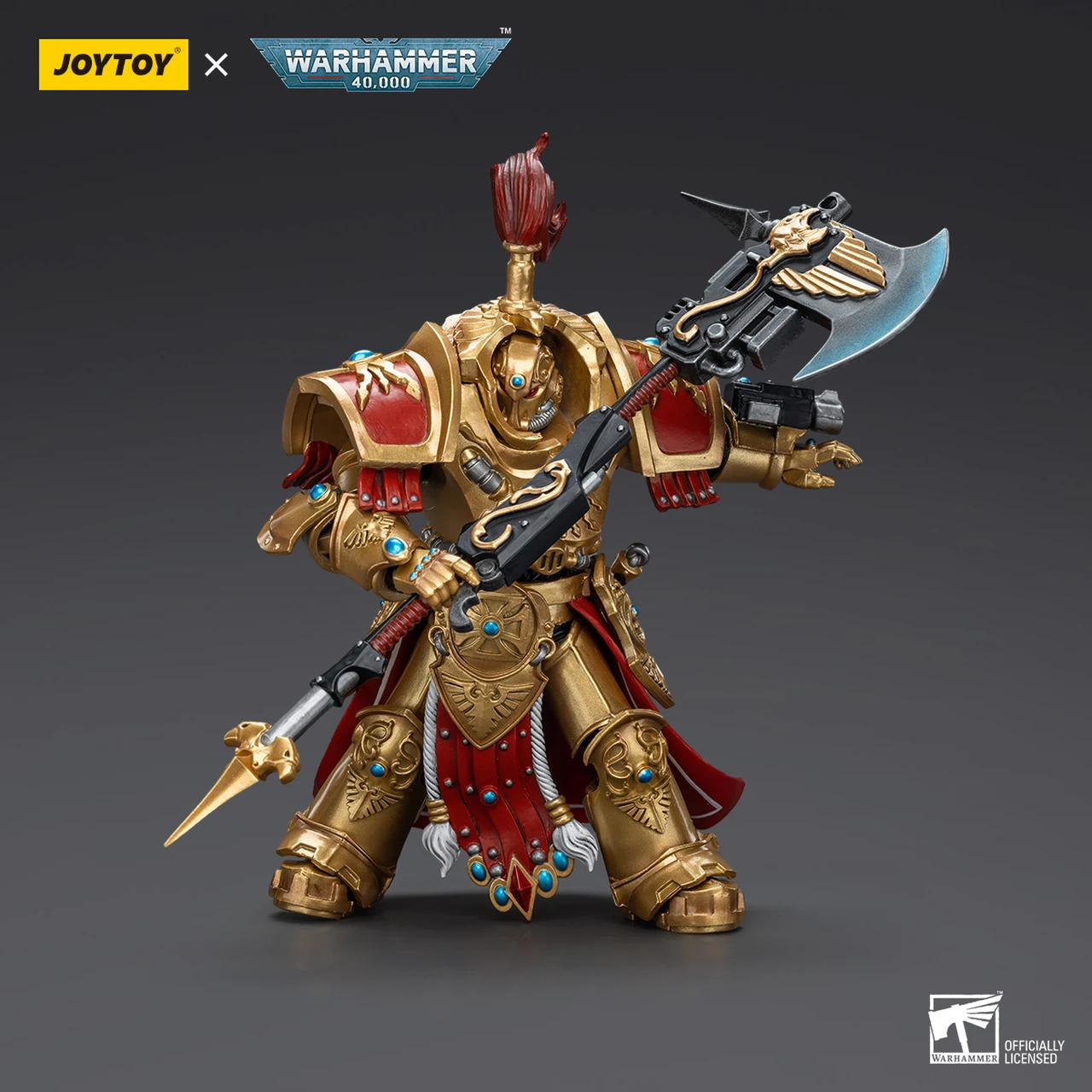 JOYTOY Warhammer 40,000 - Allarus Custodian with Castellan Axe