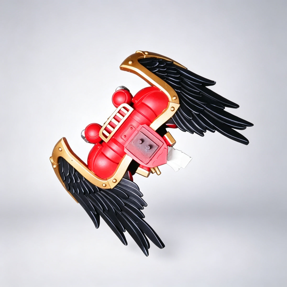 Custom Blood Angels Jump Pack - Black Wings & Gold X-Cross