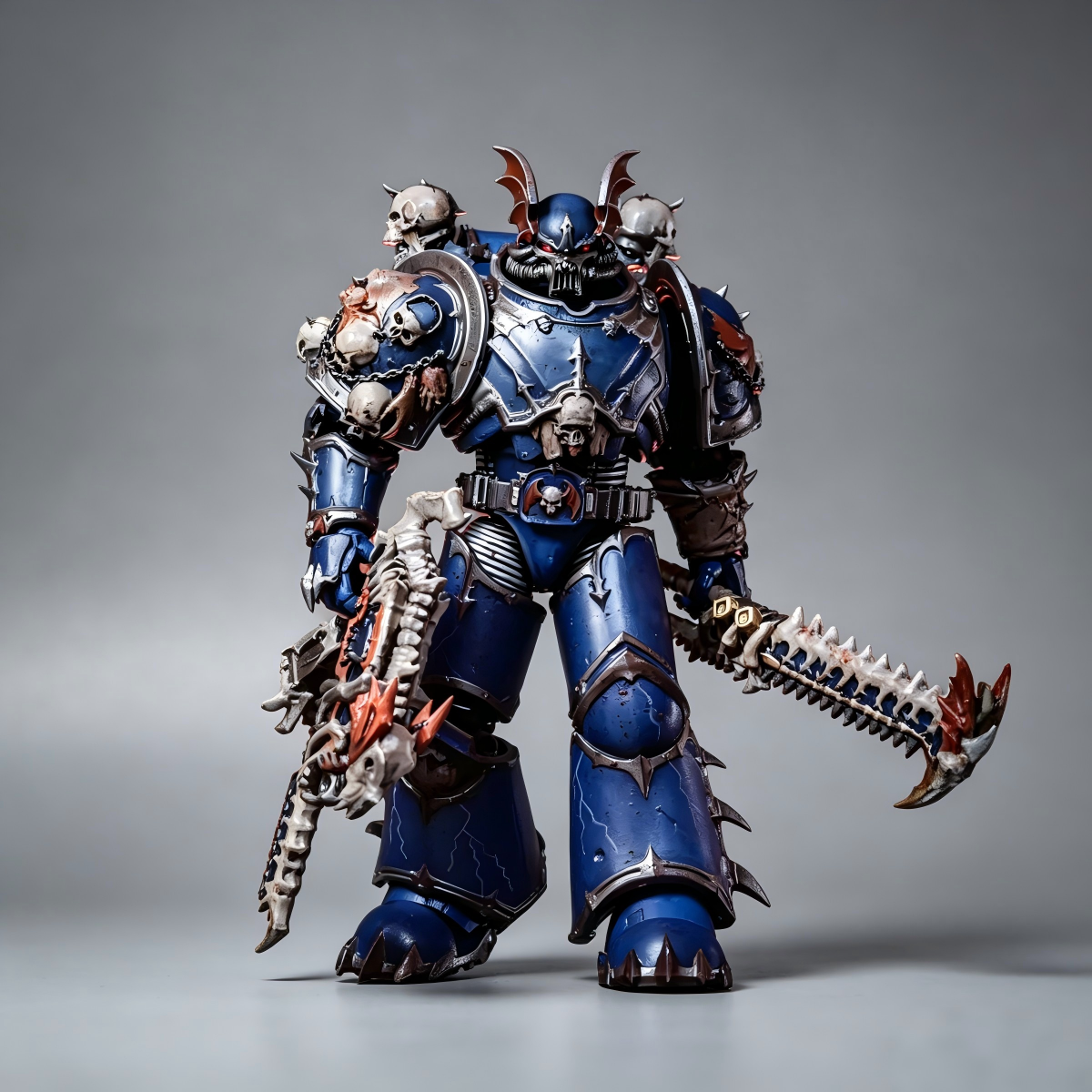 Night Lords Terror Squad Executioner (1/18 Scale) - Custom Grimdark Hand-Painted Warhammer 40K 1-of-1 Figure