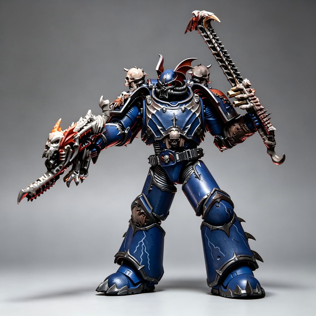 Night Lords Terror Squad Executioner (1/18 Scale) - Custom Grimdark Hand-Painted Warhammer 40K 1-of-1 Figure