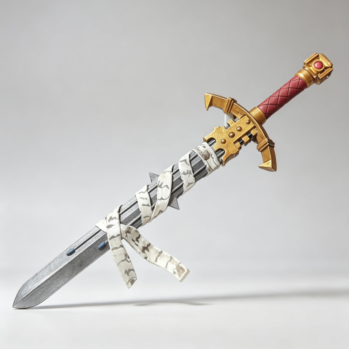 Custom Relic Power Sword with Purity Seal Wraps - 1/18 Action Figure Weapon Upgrade