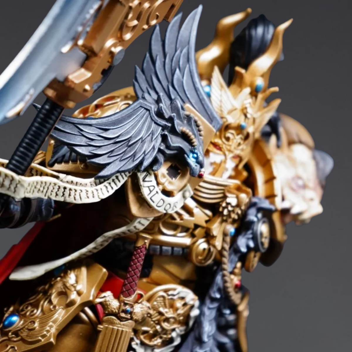 Legio Custodes Constantin Valdor Helmet Head Sculpt – Upgrade Part