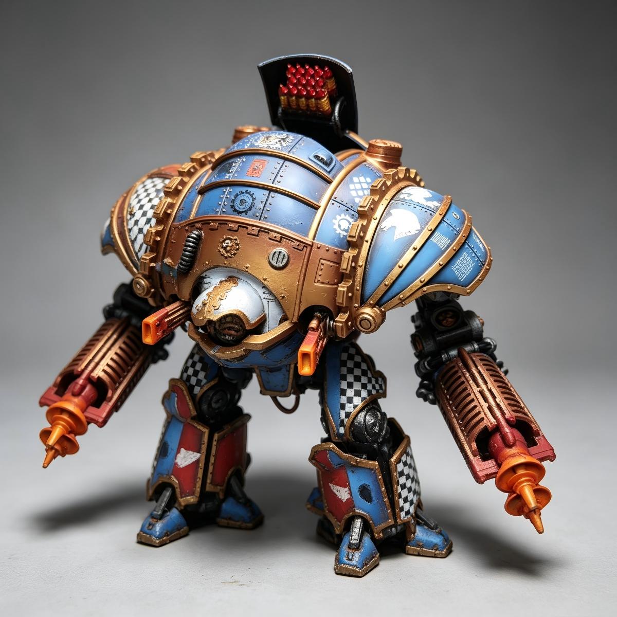 Custom 10" Acastus Knight Asterius Heavy God-Engine Figure – Hand-Painted Studio Masterpiece (1-of-1)