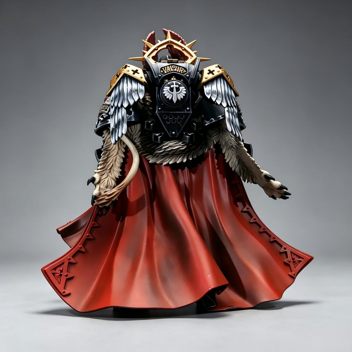 Dark Angels Primarch Lion El'Jonson Apocrypha Edition 1/18 Scale Custom Action Figure (Dual Head Sculpt Edition)