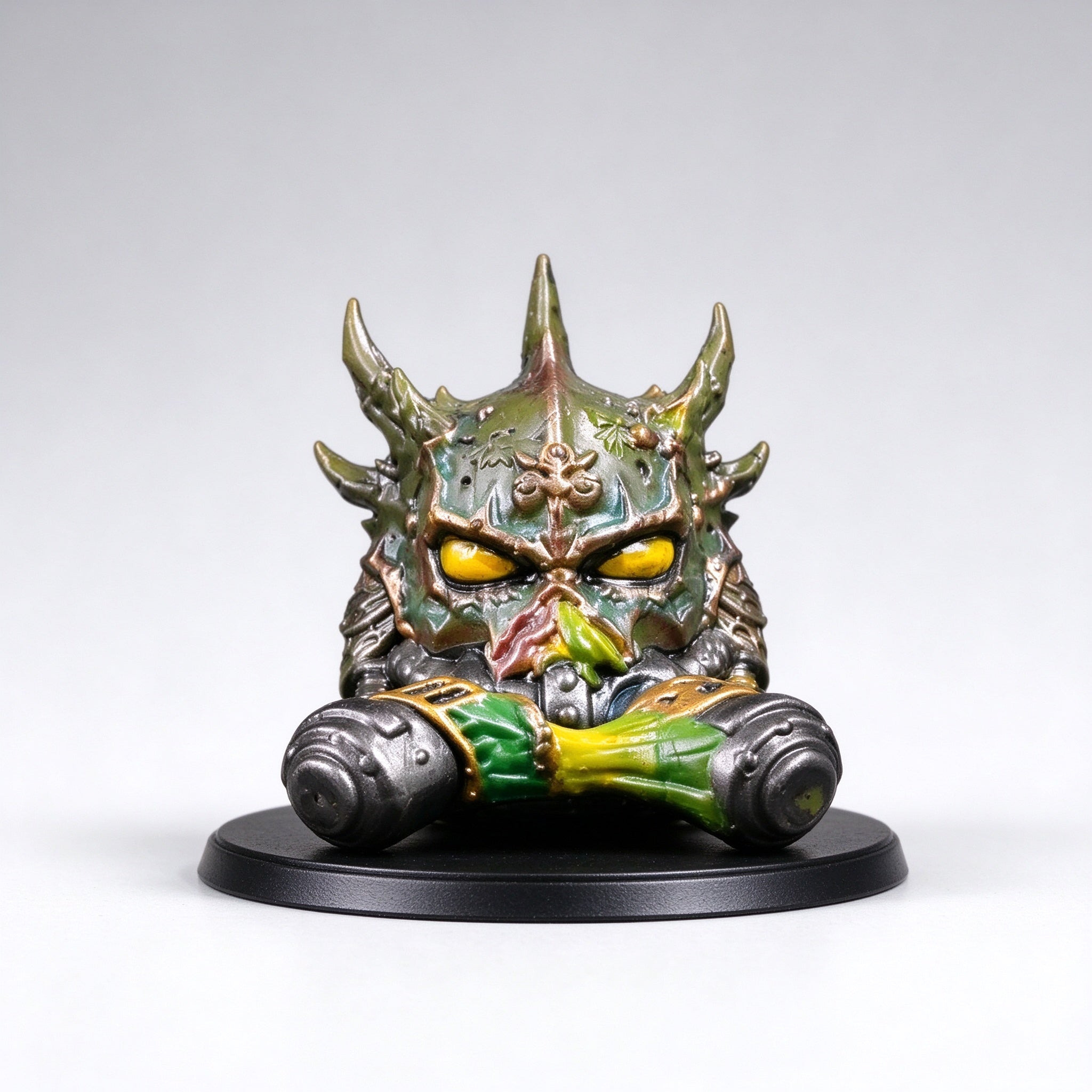 Custom Death Guard Mortarion Primarch Helmeted Head Sculpt - Custom Ac