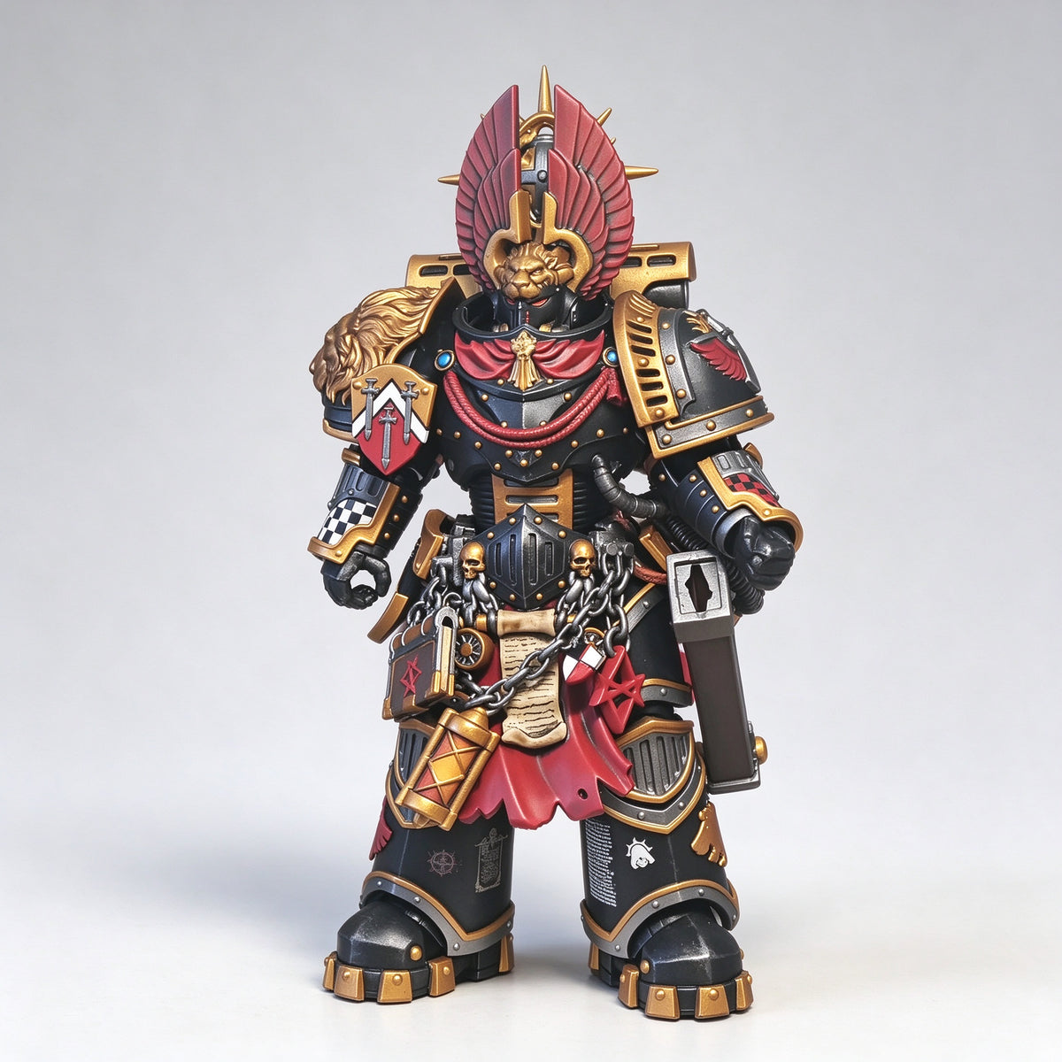 Custom 1/18 Dark Angels I Legion Inner Circle Companion (Calibanite Sword & Plasma Pistol)