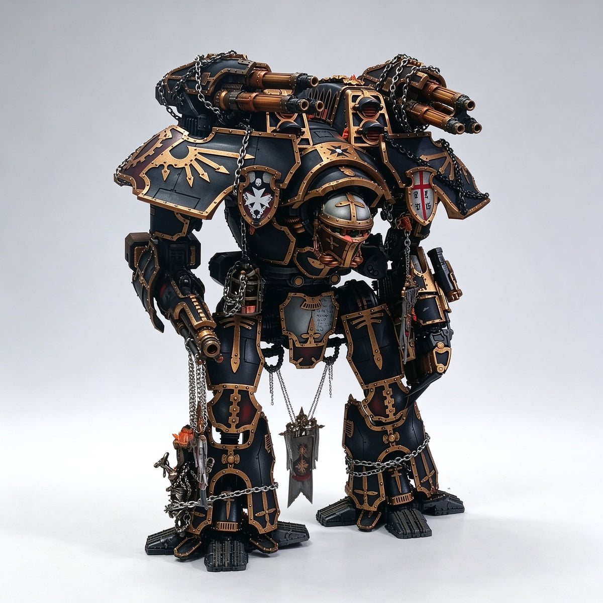 Custom 18-Inch Warlord Titan / Imperial Knight (Black Templars Crusade Edition)