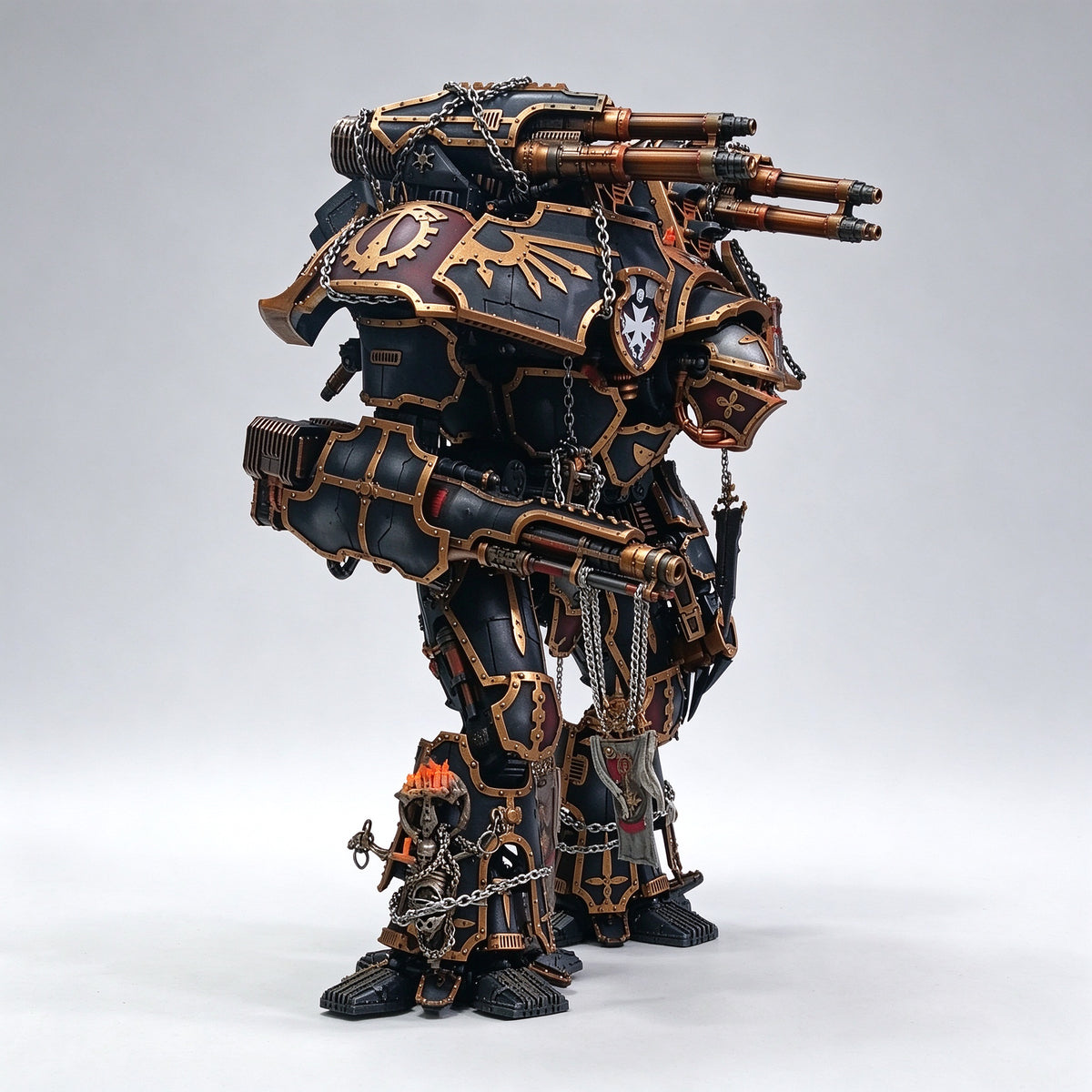 Custom 18-Inch Warlord Titan / Imperial Knight (Black Templars Crusade Edition)