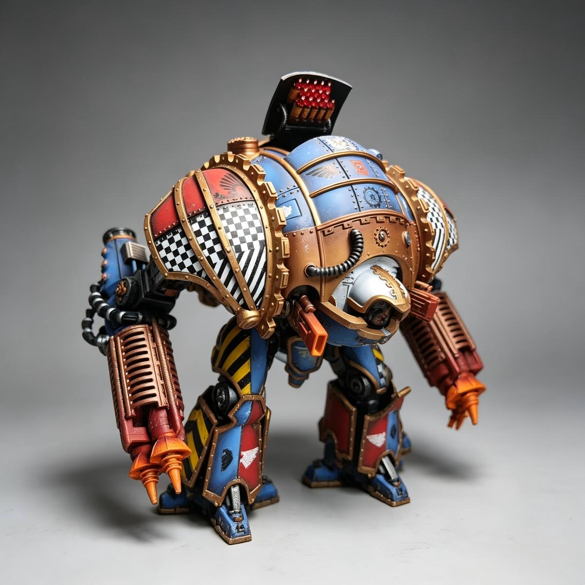 Custom 10" Acastus Knight Asterius Heavy God-Engine Figure – Hand-Painted Studio Masterpiece (1-of-1)