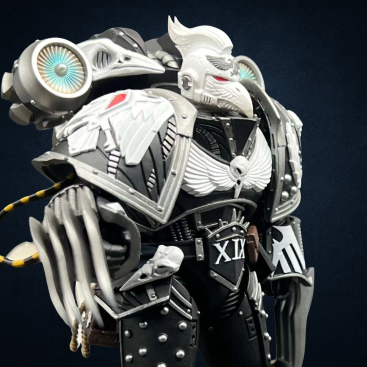Raven Guard Corvus Corax Primarch Head Sculpt - Upgrade Part (White Version)