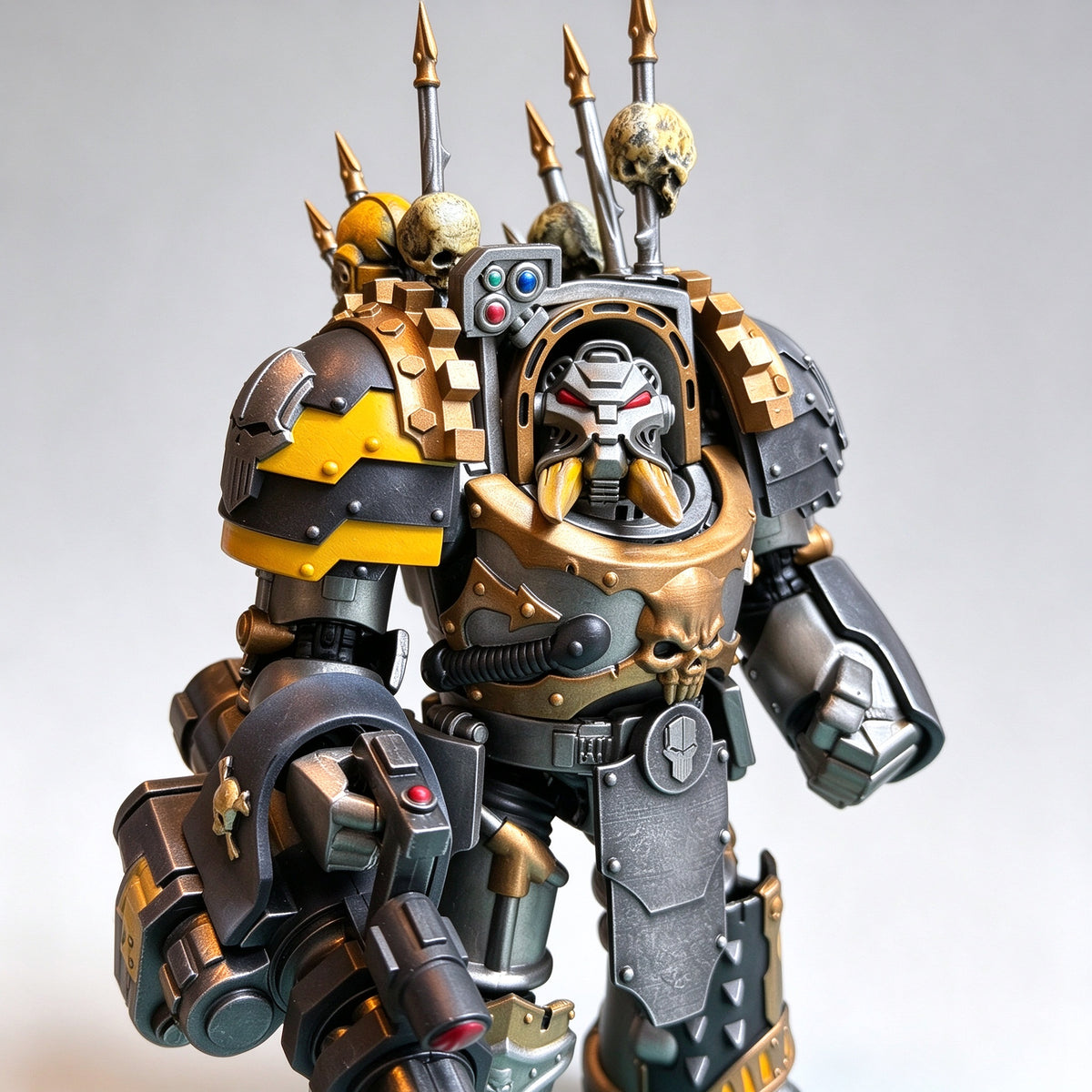 Custom 1/18 Iron Warriors Terminator Heavy Fire Support (Reaper Autocannon Edition)
