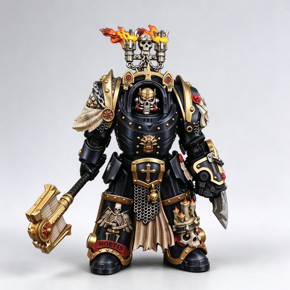 Masterwork Custom 1/18 Black Templars Relic Terminator Chaplain Fine-Art Figure