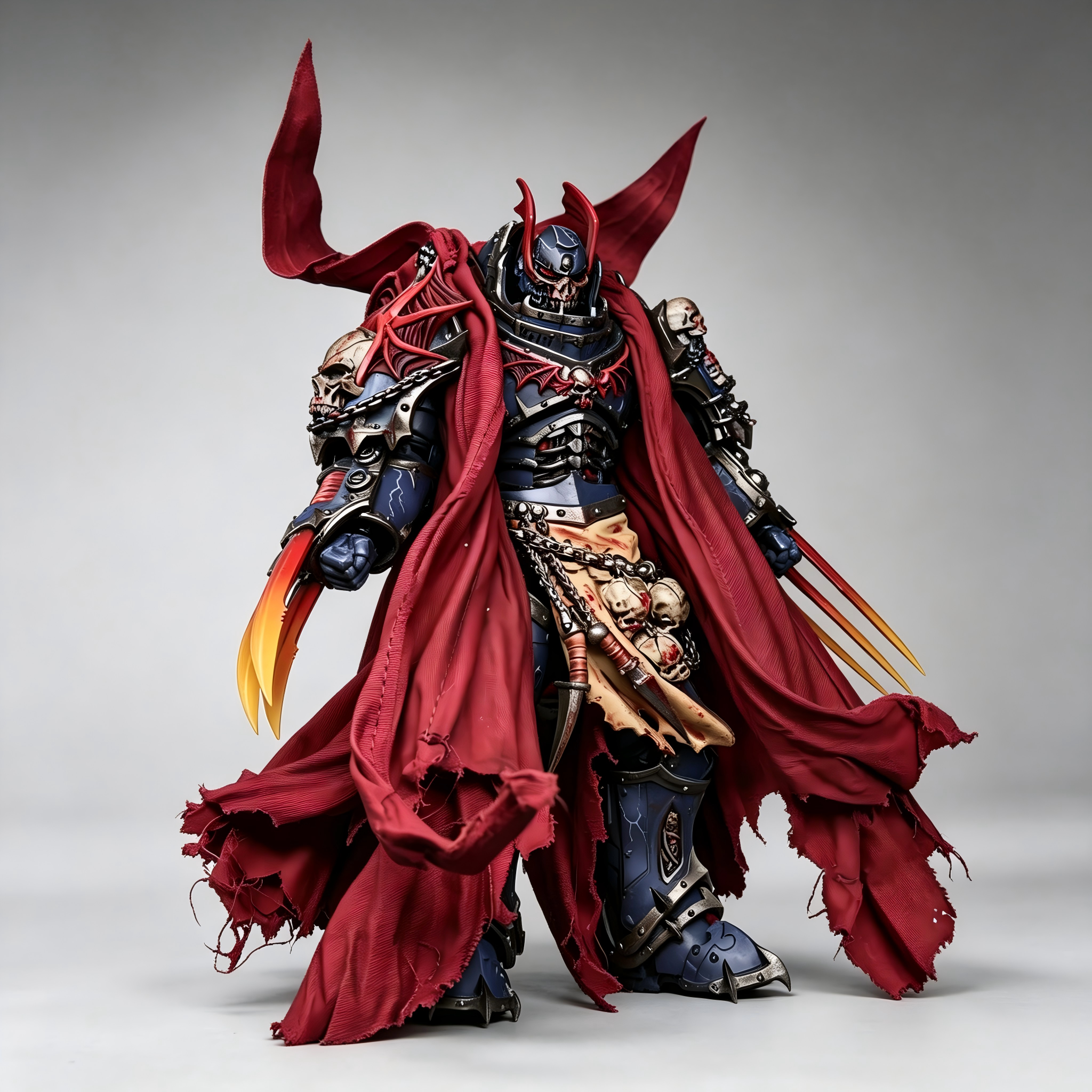 1/18 Custom Repaint Konrad Curze - Night Haunter Primarch Action Figure (Masterpiece Edition)