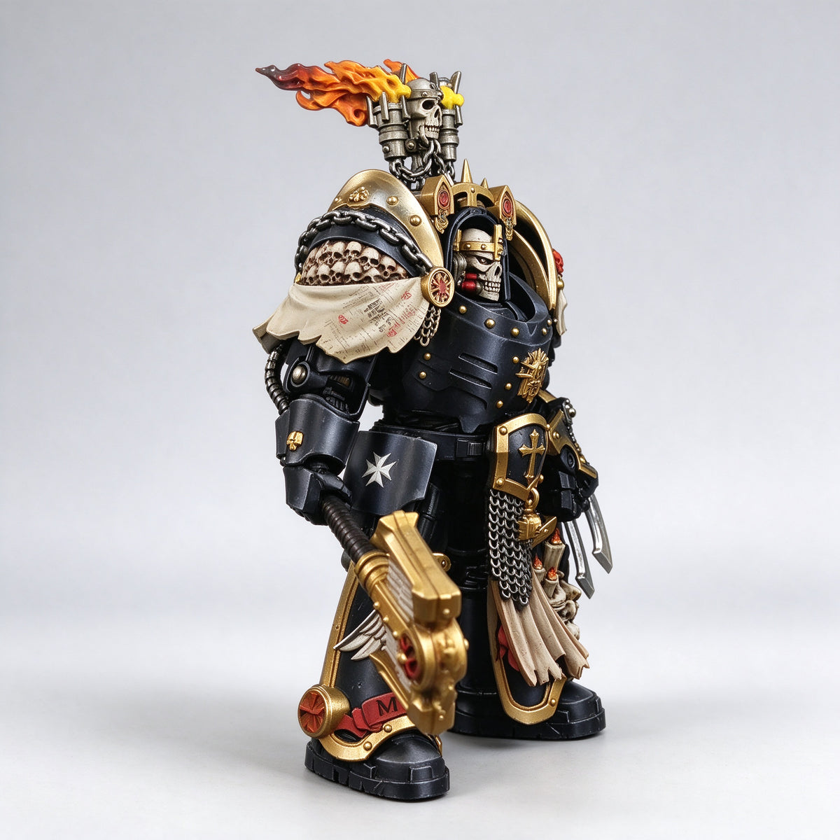 Masterwork Custom 1/18 Black Templars Relic Terminator Chaplain Fine-Art Figure
