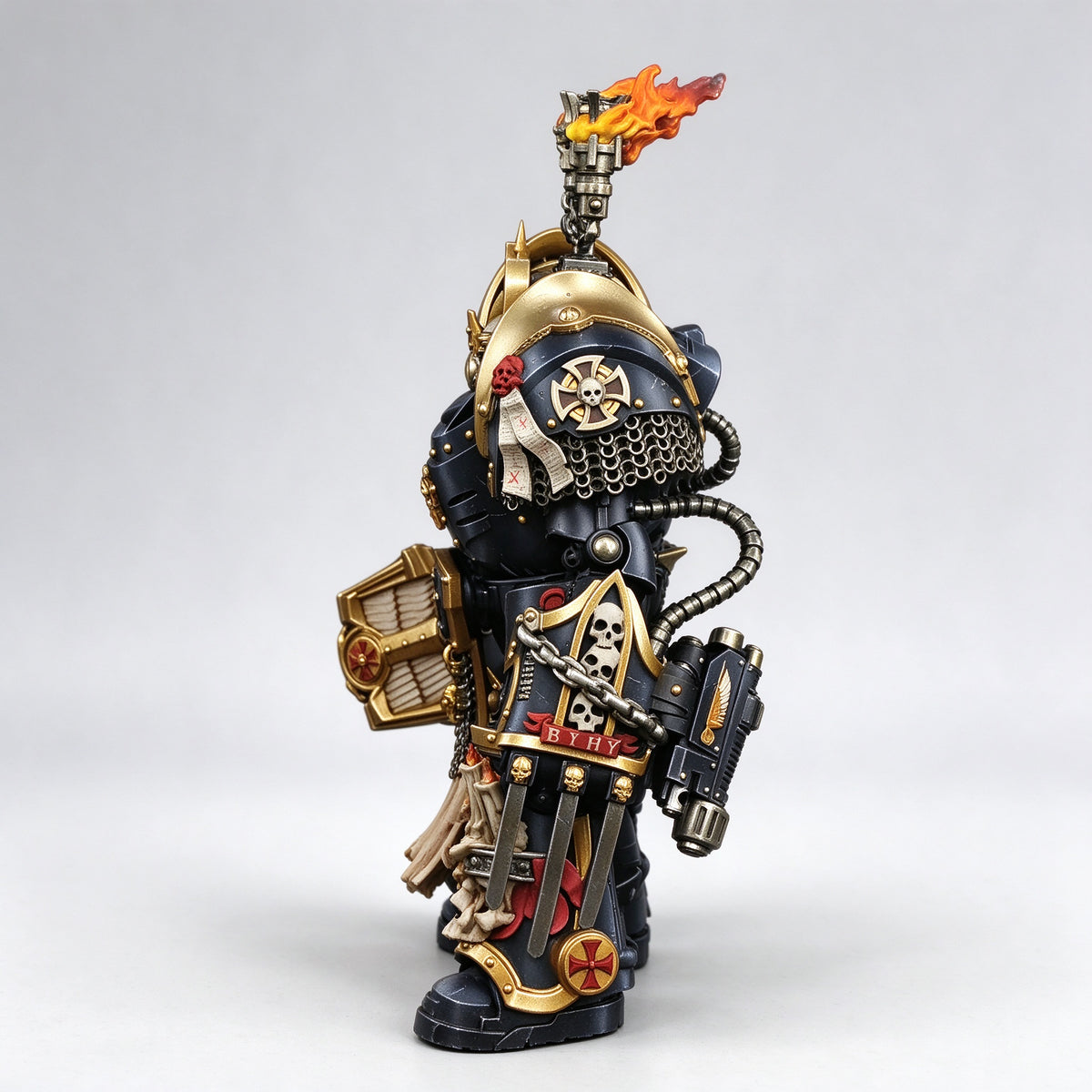 Masterwork Custom 1/18 Black Templars Relic Terminator Chaplain Fine-Art Figure