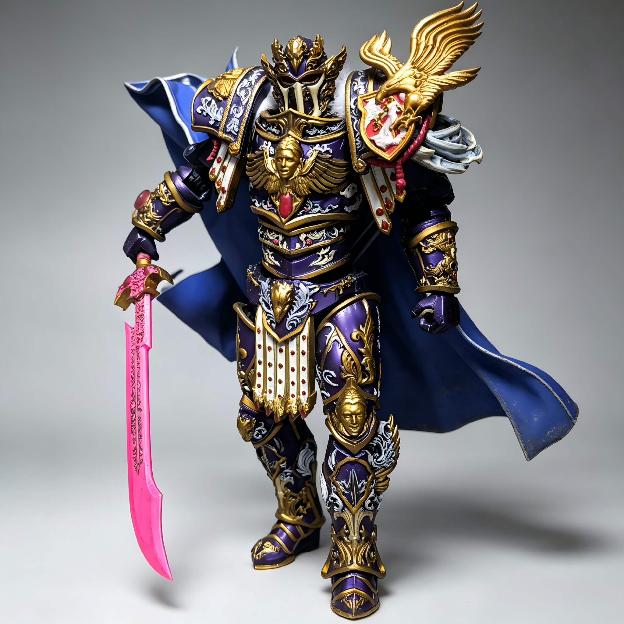 Fulgrim, Primarch of the Emperor's Children w/ Laer Blade - 1/18 Custom Repaint