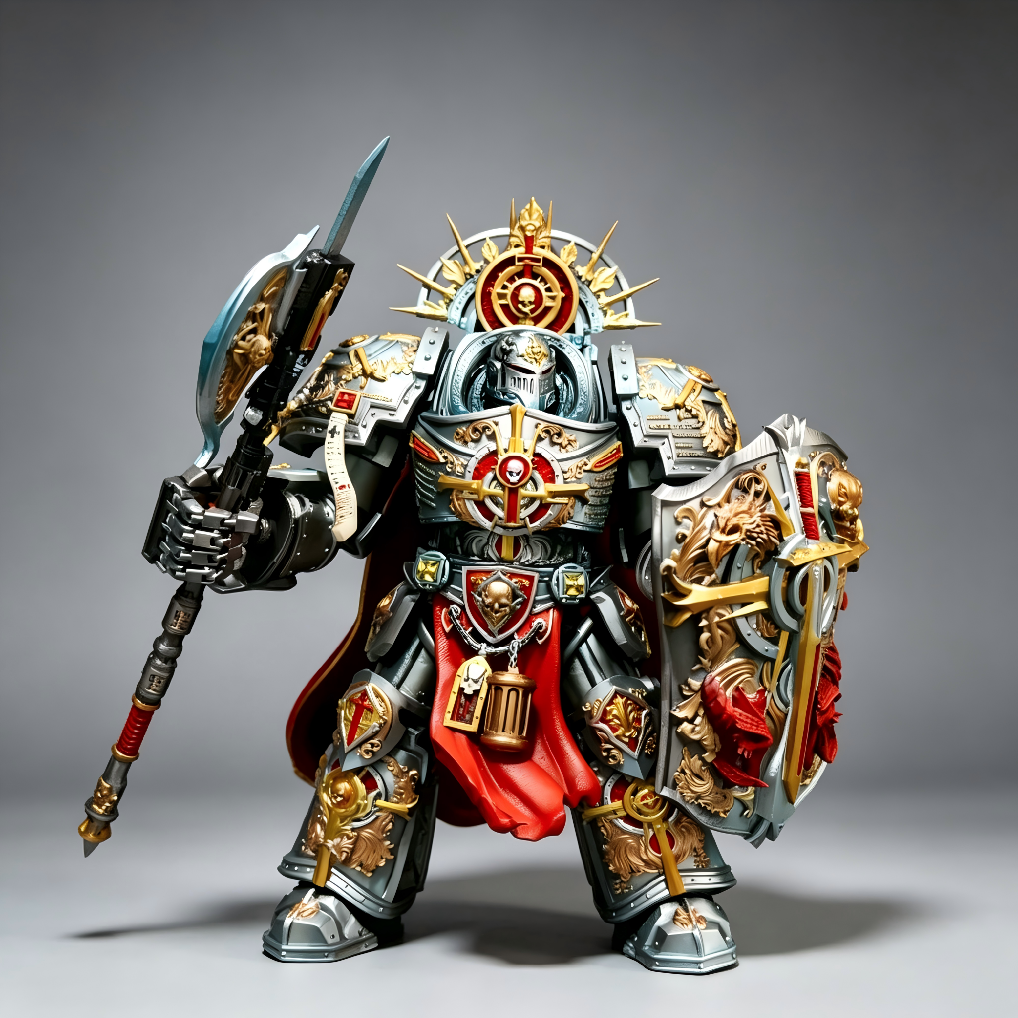Grey Knights Supreme Grand Master - 1/18 Custom (Relic Storm Shield & Imperial Force Axe)