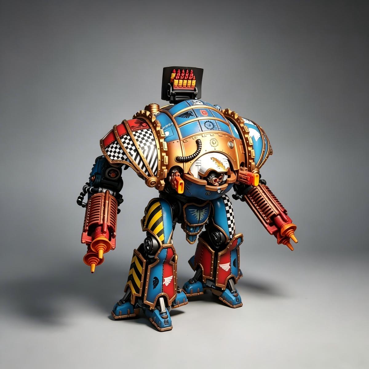 Custom 10" Acastus Knight Asterius Heavy God-Engine Figure – Hand-Painted Studio Masterpiece (1-of-1)