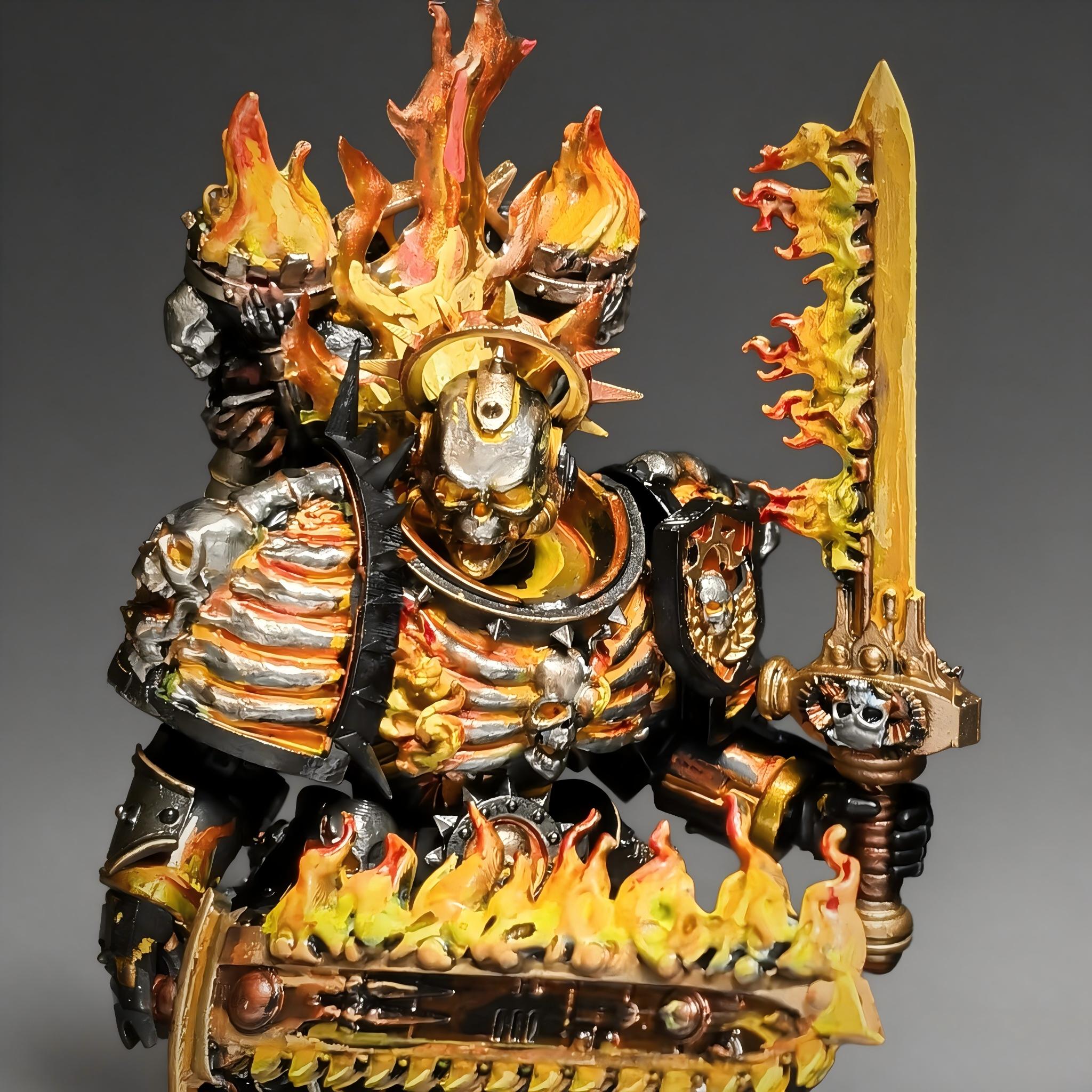 Custom Legion of the Damned Flaming Champion Figure – Studio Custom Masterpiece (1-of-1)