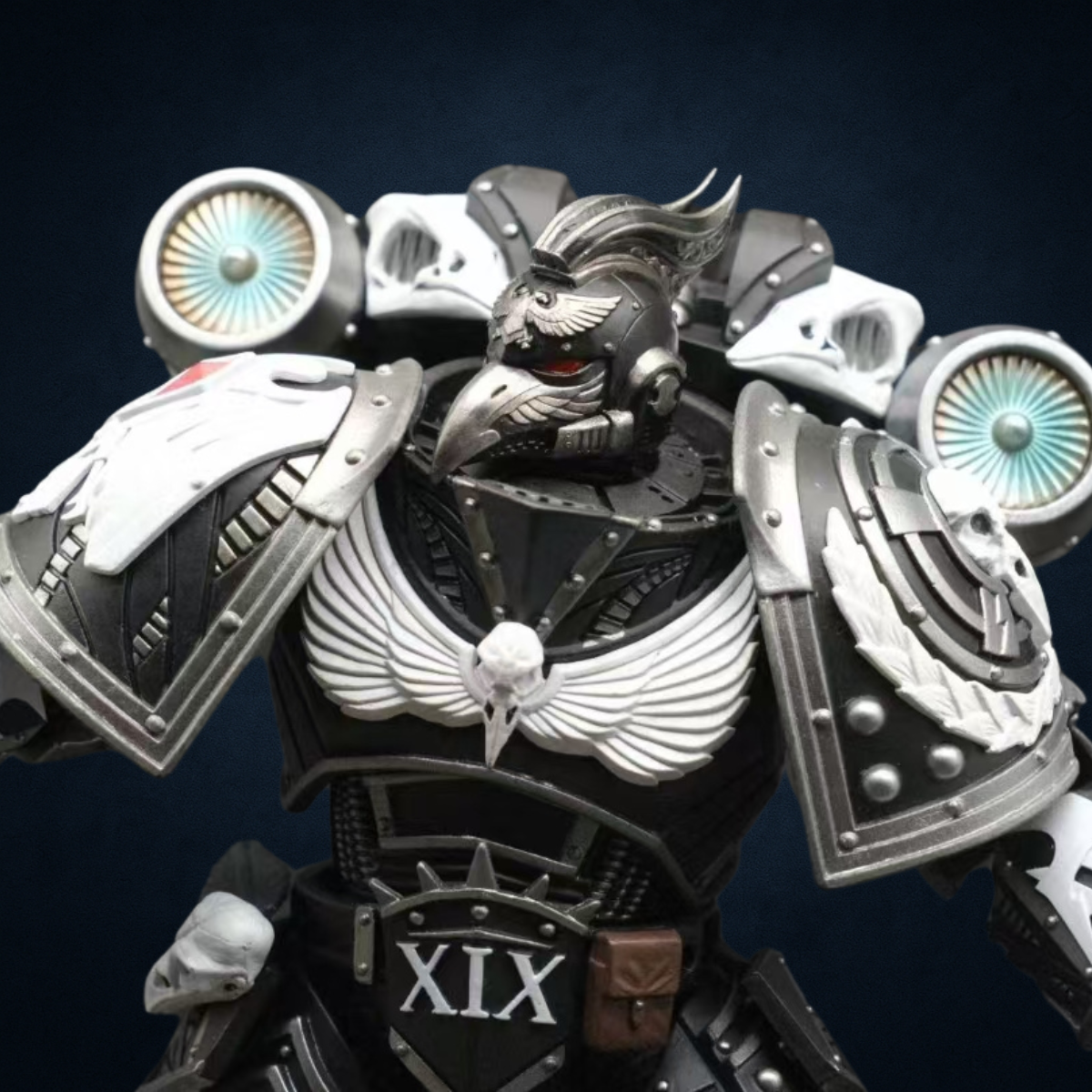 Raven Guard Corvus Corax Primarch Head Sculpt - Upgrade Part (Black Version)