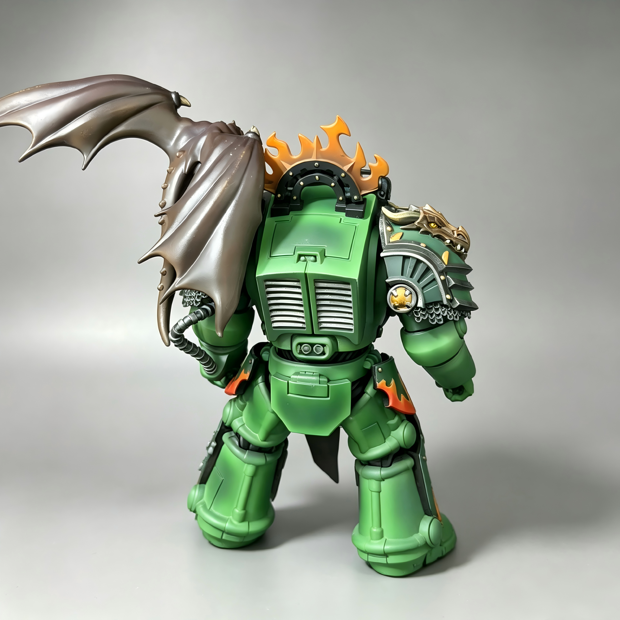 Salamanders Terminator Captain - 1/18 Custom (Drake Companion & Flame Greaves)