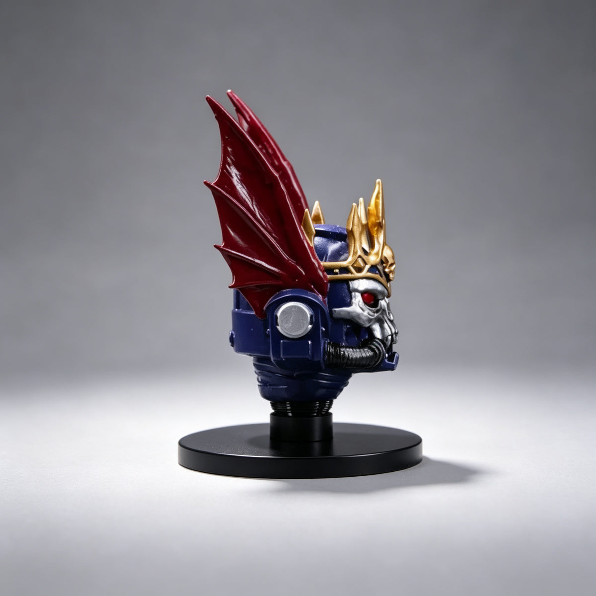 Custom Night Lords Helmet - Red Bat Wings & Gold Crown