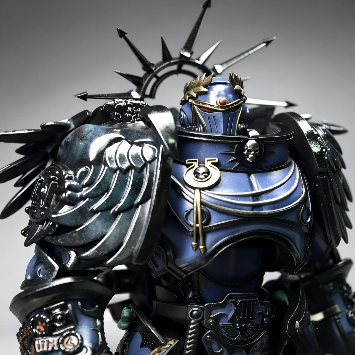 Ultramarines Primarch Roboute Guilliman Apocrypha Edition 1/18 Scale Custom Action Figure (Dual Head Sculpt Edition)
