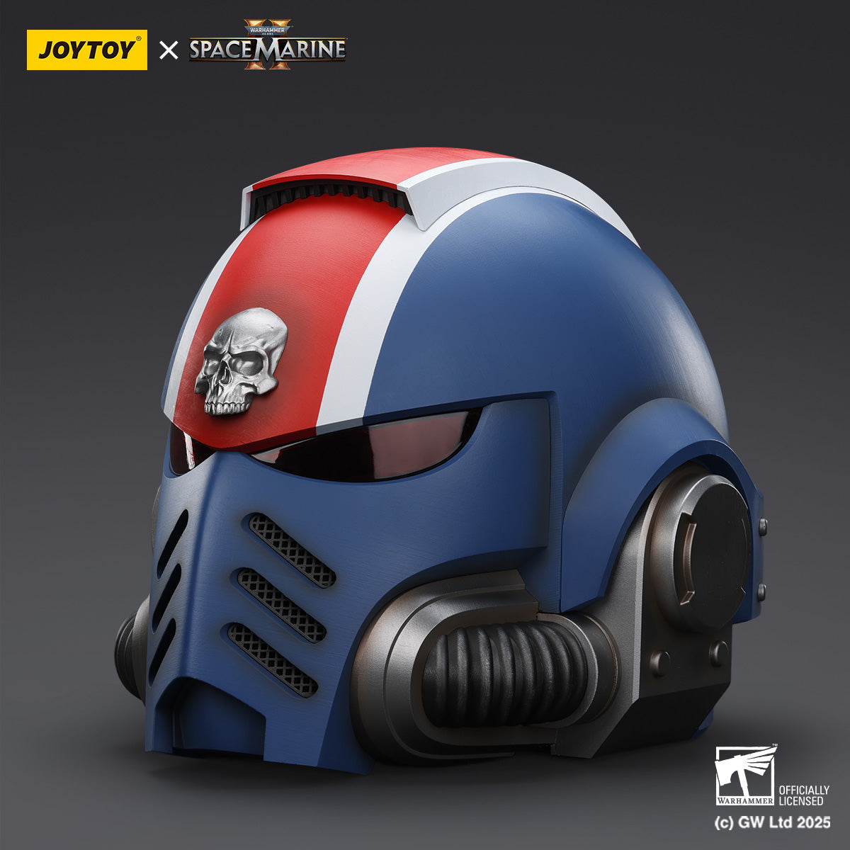 JoyToy Warhammer 40,000: Space Marine 2 Ultramarines Lieutenant Titus' MkX Helmet