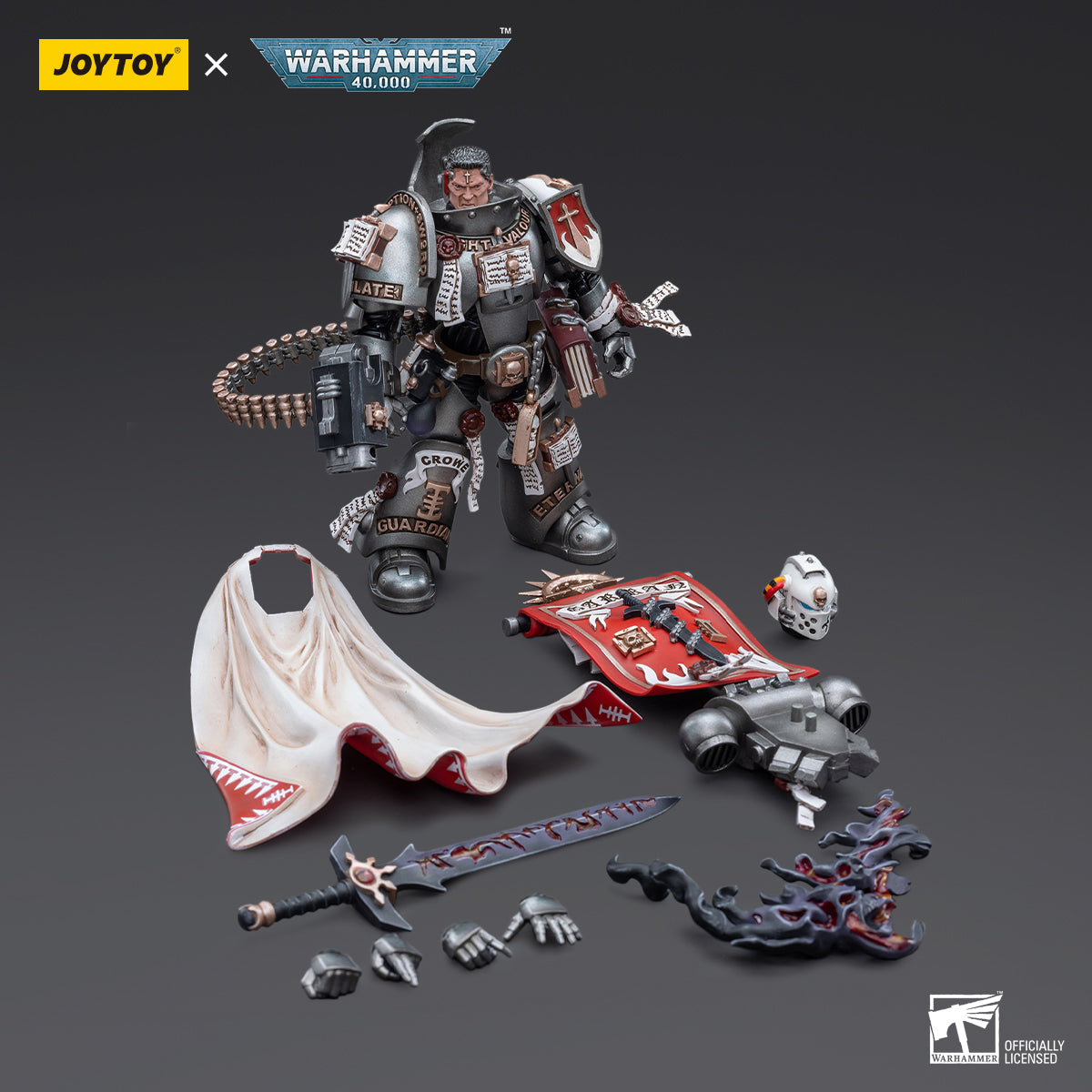 JOYTOY Warhammer 40,000 - Grey Knights Castellan Crowe