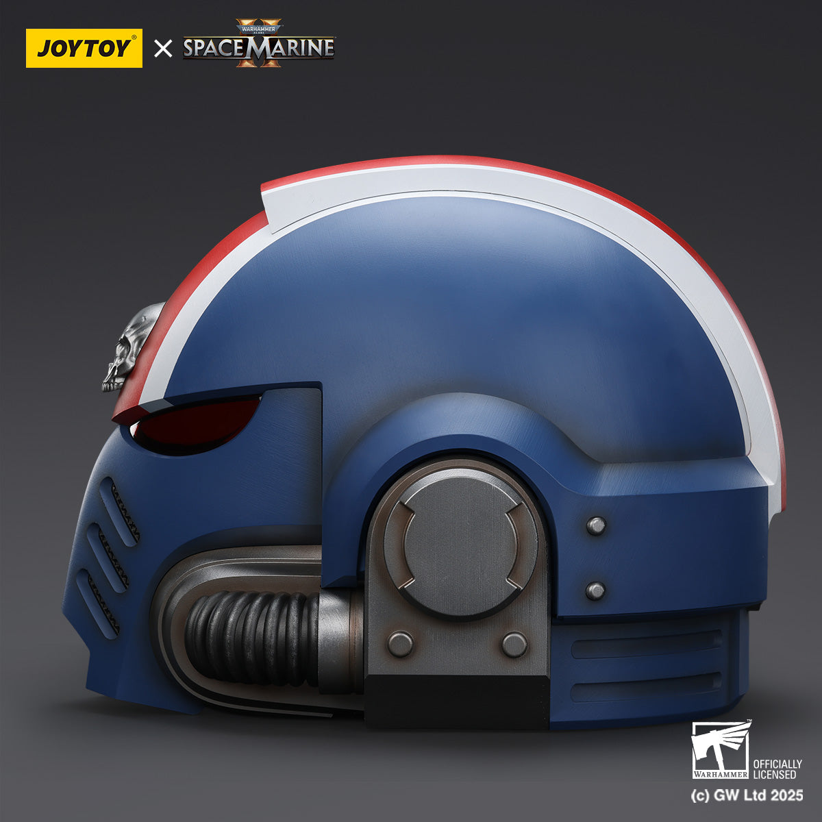 JoyToy Warhammer 40,000: Space Marine 2 Ultramarines Lieutenant Titus' MkX Helmet