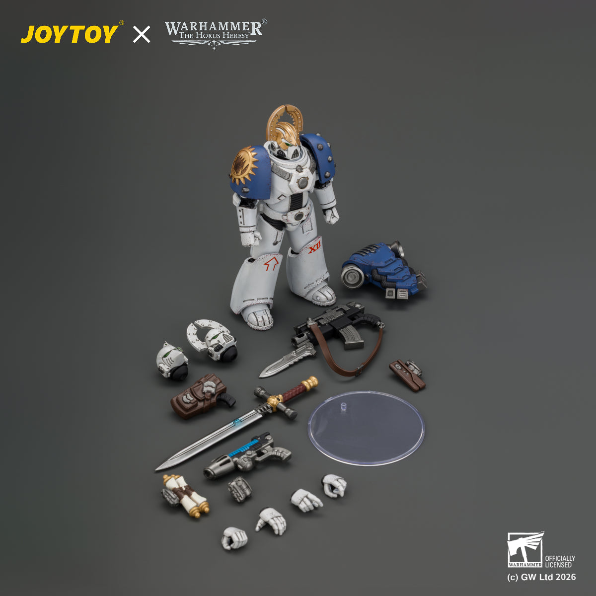 JOYTOY Warhammer The Horus Heresy Action Figure - World Eaters MKVI Tactical Sergeant with Plasma Pistol and Power Sword