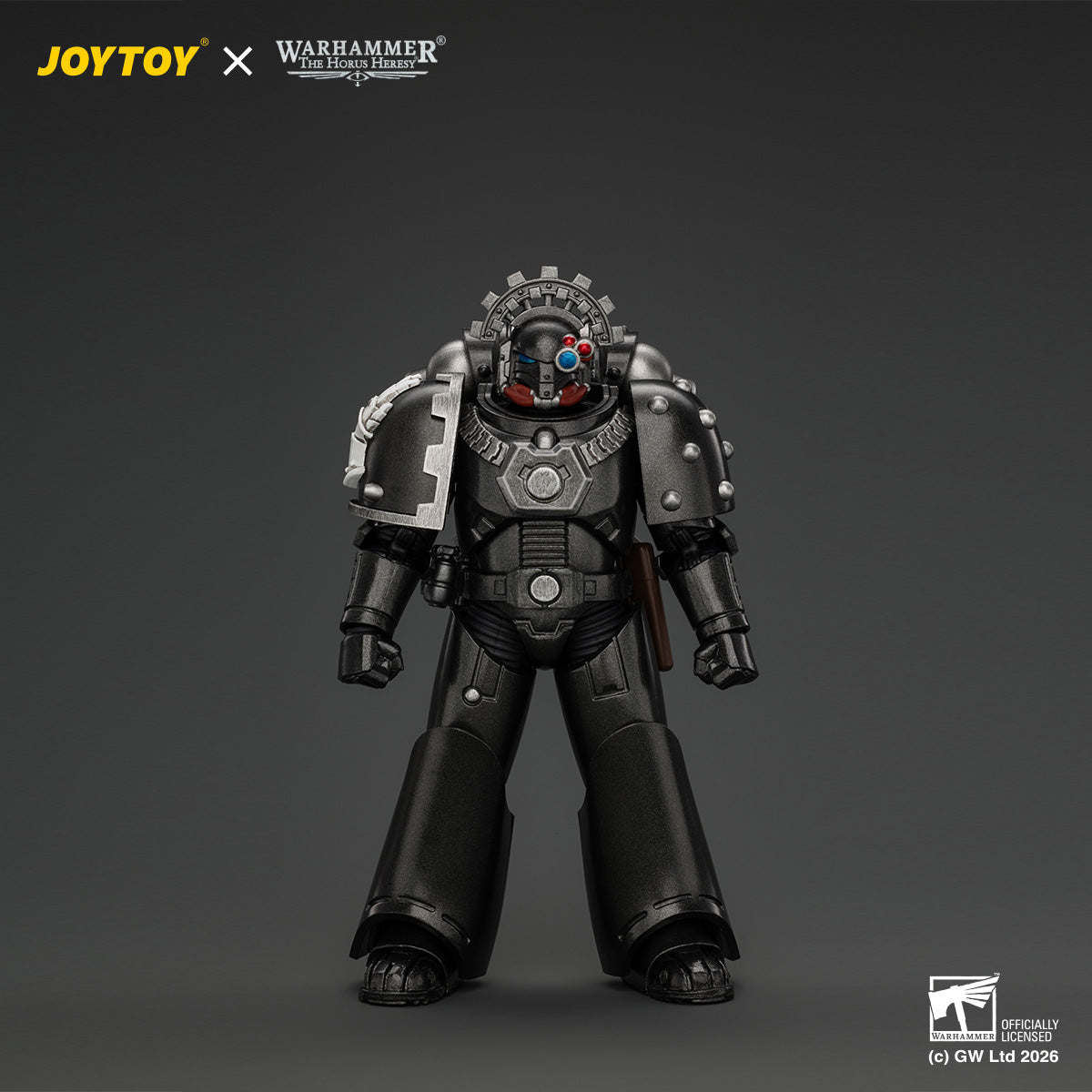 JOYTOY Warhammer The Horus Heresy - Iron Hands MkVI Tactical Sergeant with Bolter, Plasma Pistol & Power sword