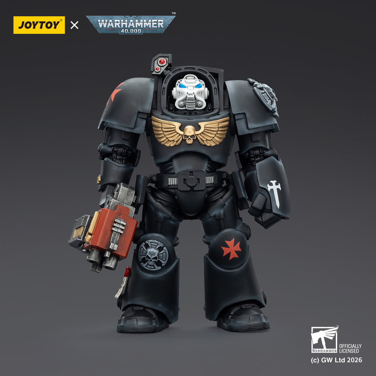 JOYTOY Warhammer 40,000 - Black Templars Terminator Squad (3-Man Unit)