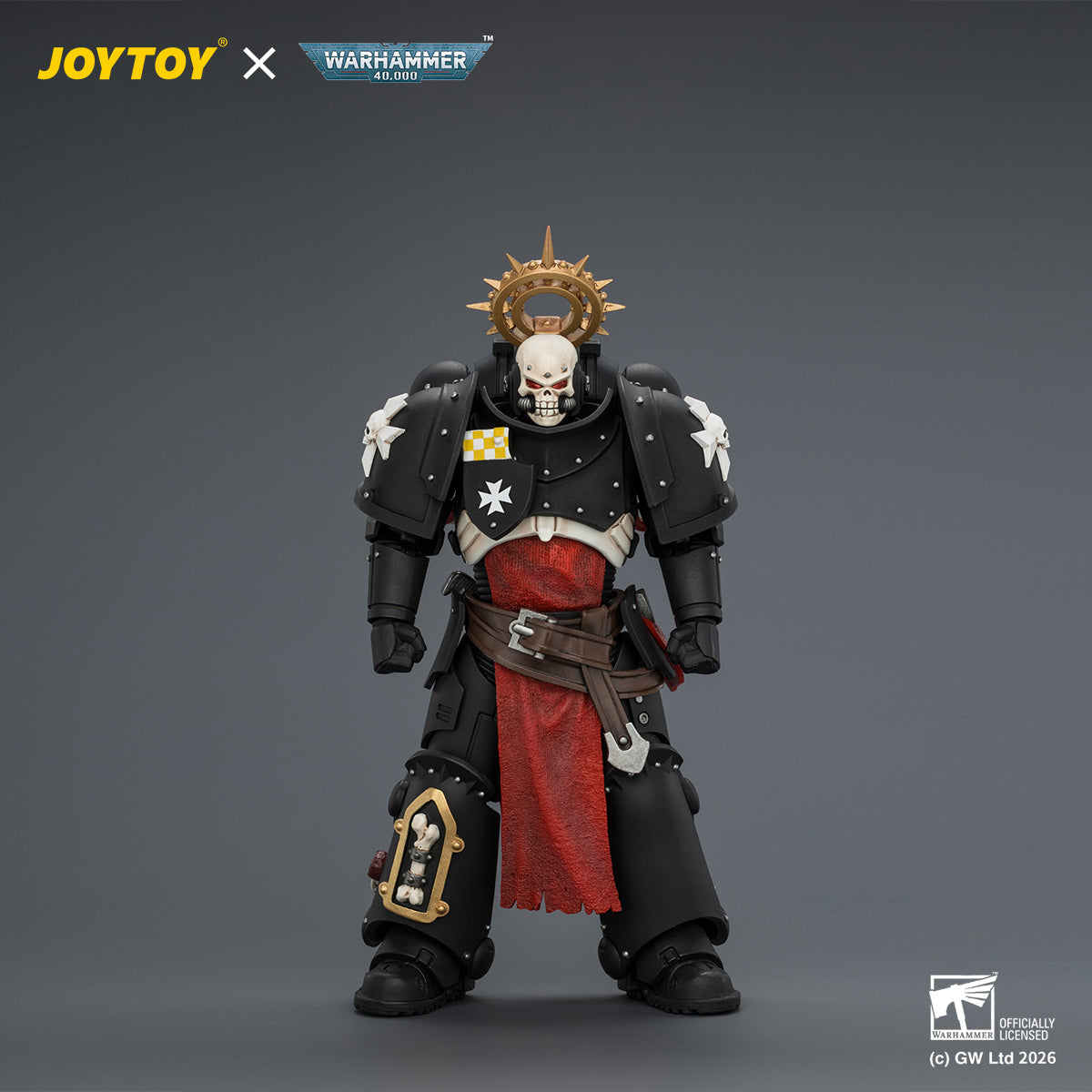 JOYTOY Warhammer 40,000 - Black Templars Execrator 2 with Crozius Arcanum and Absolvor Bolt Pistol