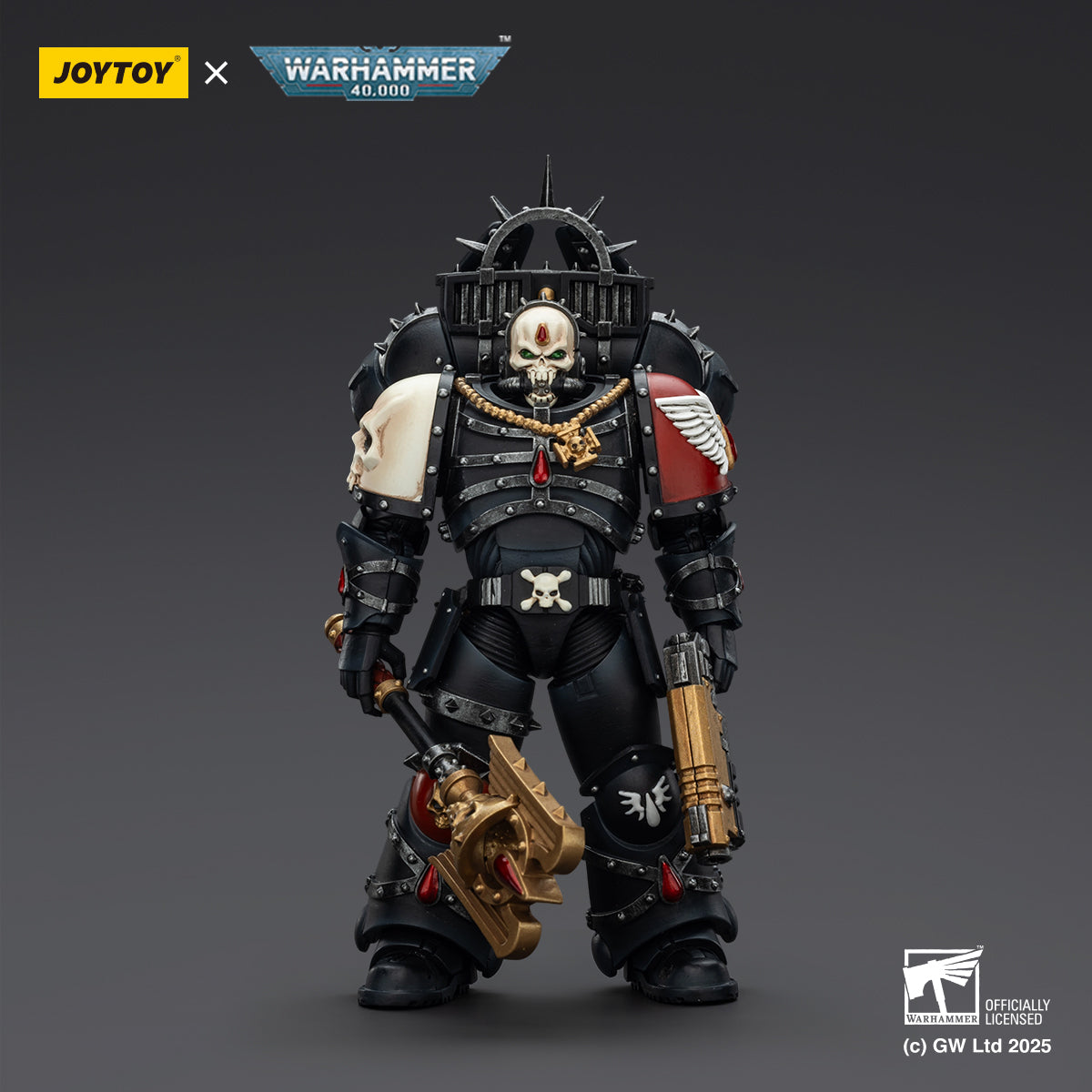JOYTOY Warhammer 40,000 - Blood Angels Lemartes With Jump Pack,Blood Crozius and Absolver Bolt Pistol