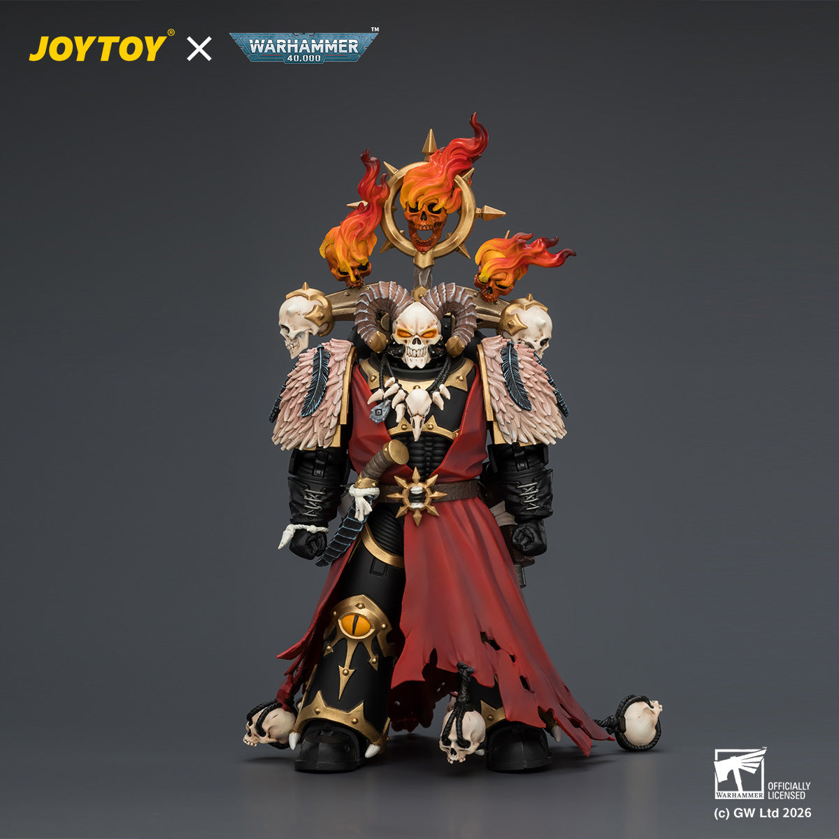 JOYTOY Warhammer 40,000 - Black Legion Master of Possession with Staff of Possession and Bolt Pistol