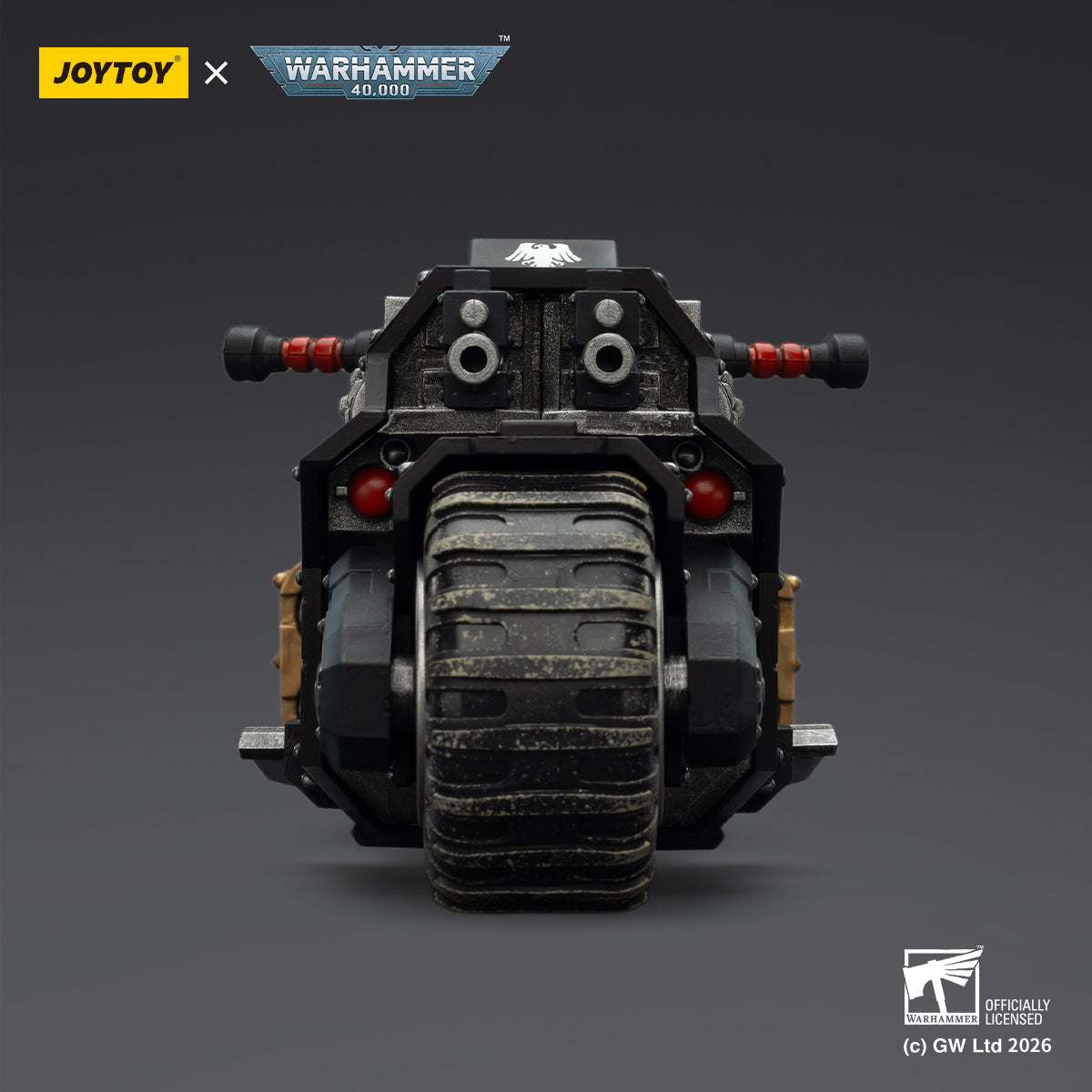 JOYTOY Warhammer 40,000 - Raven Guard Raider-pattern Combat Bike with twin-linked bolt rifles