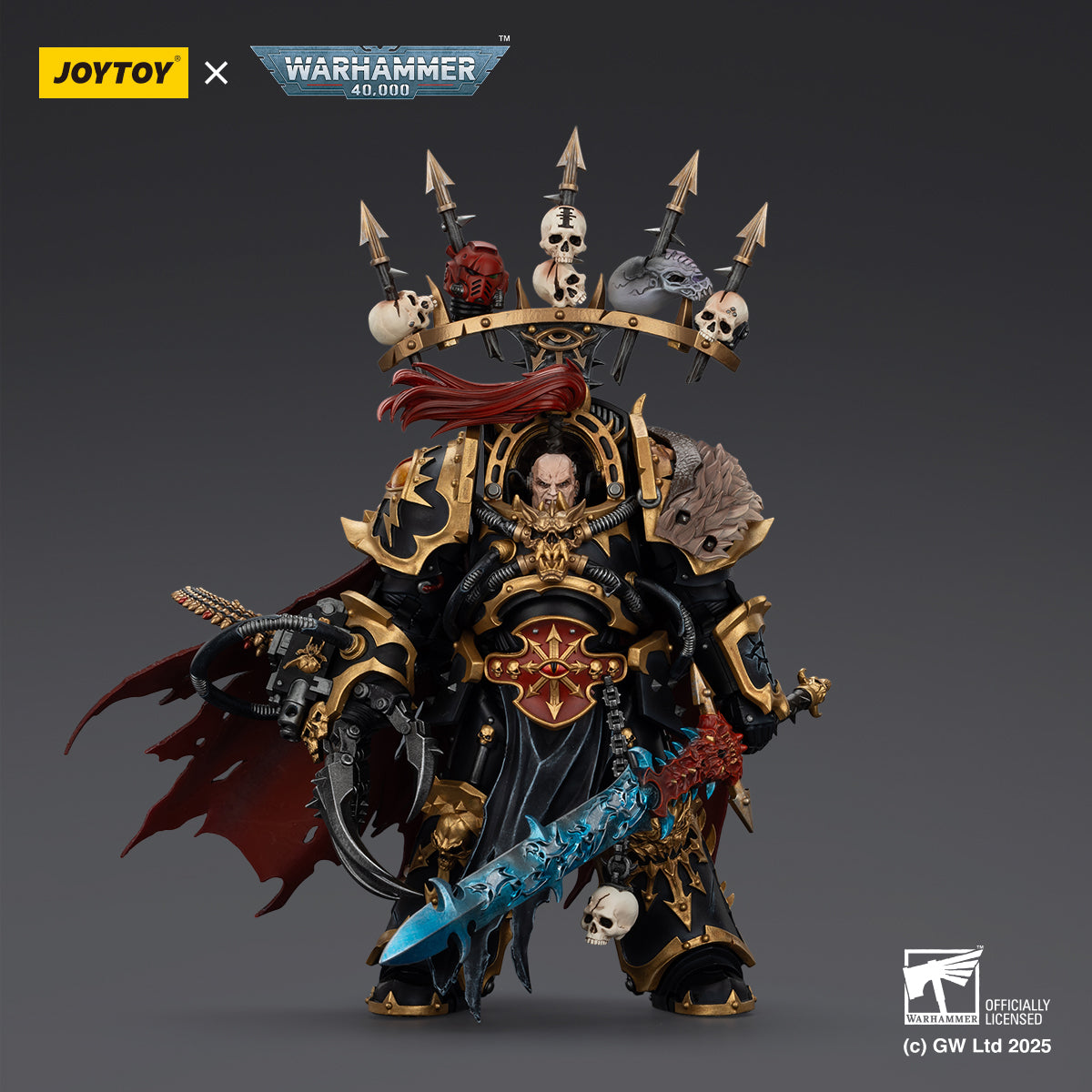 JOYTOY Warhammer 40,000 - Black Legion Abaddon the Despoiler with Drac