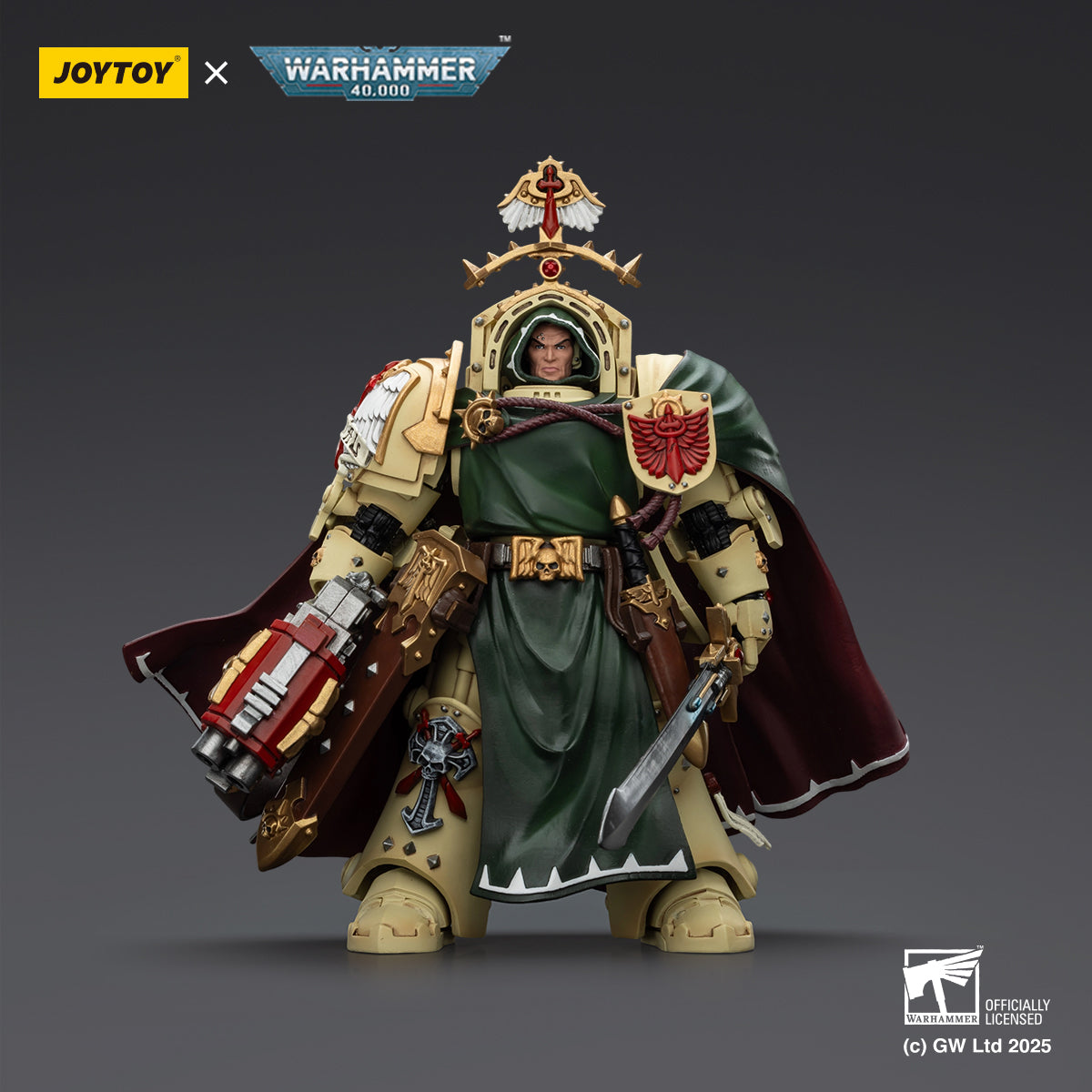 JOYTOY Warhammer 40,000 - Dark Angels Belial, Grand Master of The Deathwing With the Sword of Silence and Storm Bolter