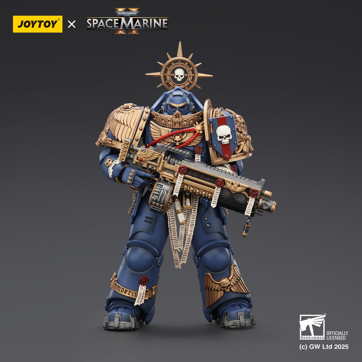 JOYTOY Warhammer 40,000: Space Marine 2 Ultramarines Relic Armour Veterans Squad (Set of 3)