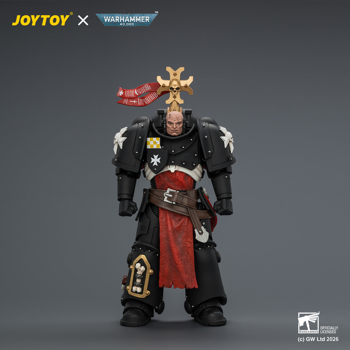 JOYTOY Warhammer 40,000 - Black Templars Execrator 1 with Crozius Arca