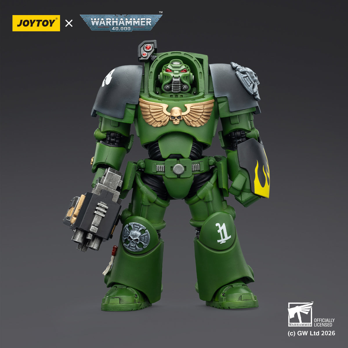 JOYTOY Warhammer 40,000 - Salamanders Terminator Squad (3-Man Unit)