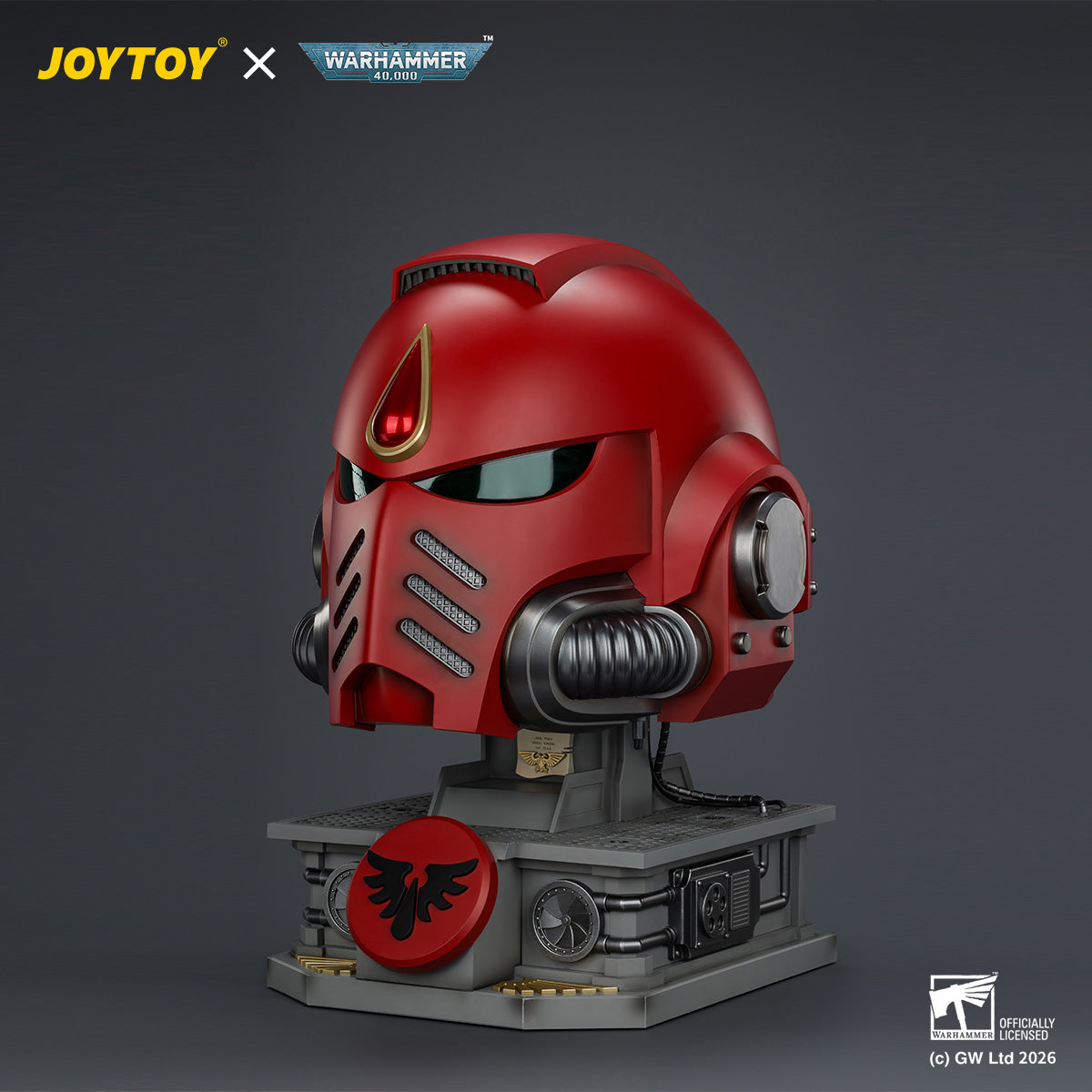 JOYTOY Warhammer 40,000:Blood Angels MkX Helmet & Display Stand