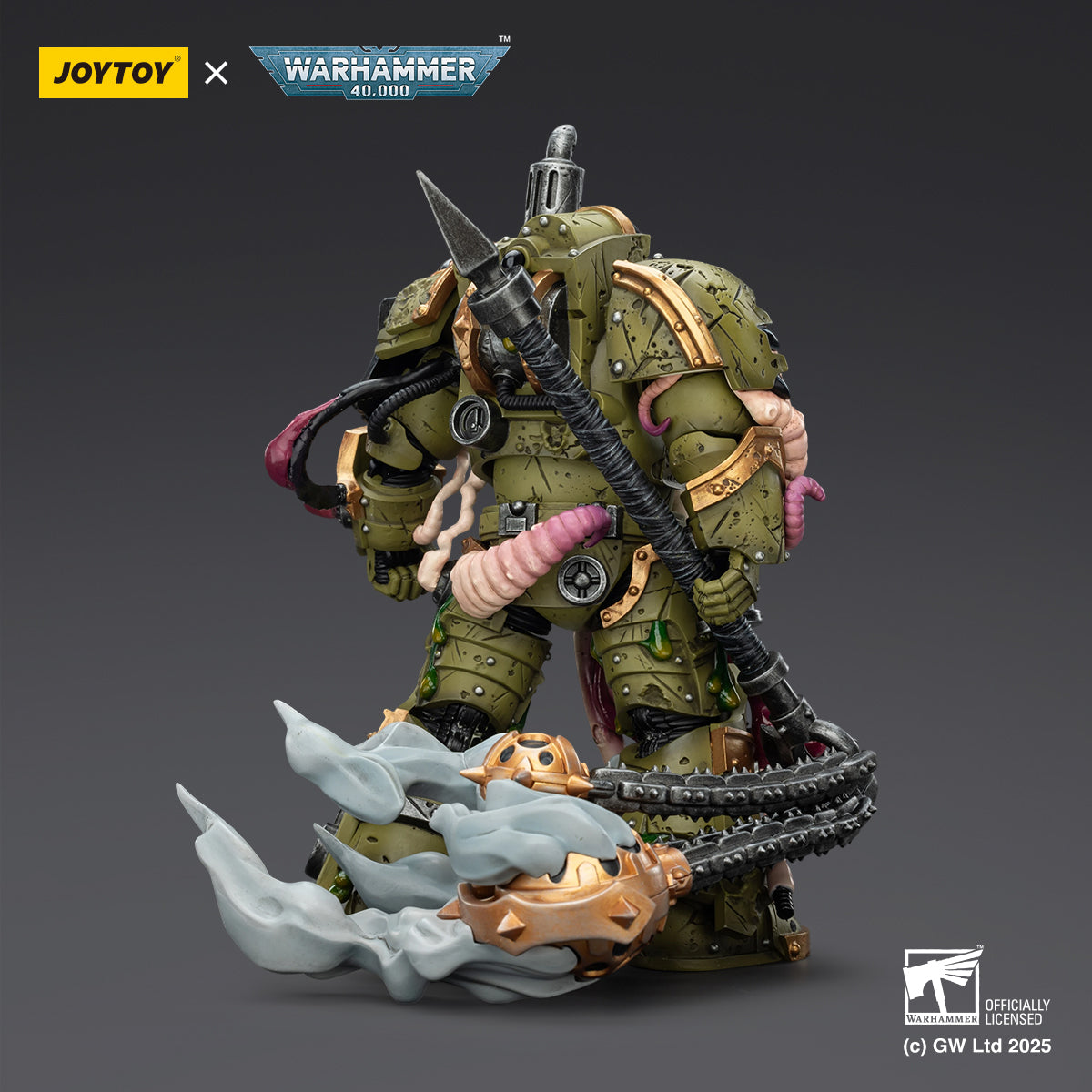 JOYTOY Warhammer 40,000 - Death Guard Blightlord Terminators & Plague Marine Icon Bearer Set