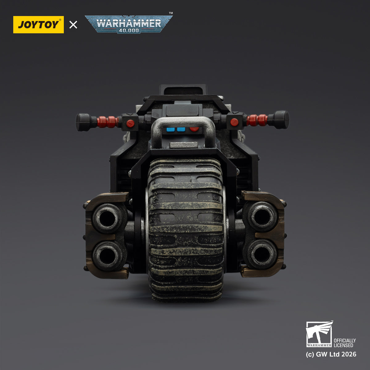 JOYTOY Warhammer 40,000 - Raven Guard Raider-pattern Combat Bike with twin-linked bolt rifles